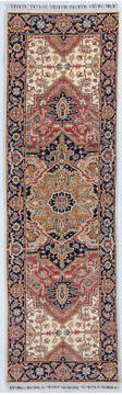 Chobi Red Runner Hand Knotted 2'5" X 8'1"  Area Rug 700-148001