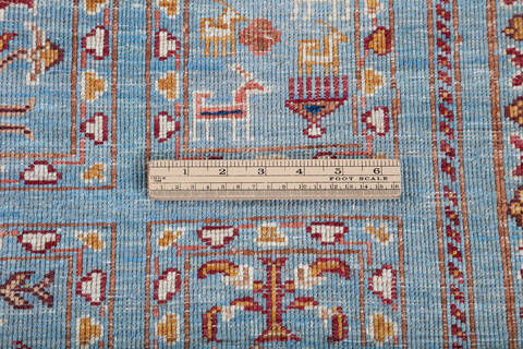 Chobi Grey Hand Knotted 57 X 80 Area Rug 700-148008 Image 6