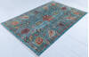 Chobi Green Hand Knotted 56 X 82  Area Rug 700-148014 Thumb 2