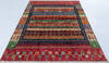 Chobi Blue Hand Knotted 54 X 67  Area Rug 700-148021 Thumb 9