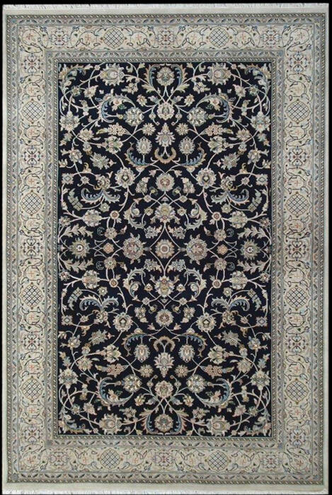 Nain Blue Runner Hand Knotted 25 X 160 Area Rug 902-148028 Image 0