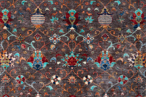 Chobi Brown Hand Knotted 90 X 122 Area Rug 700-148044 Image 3