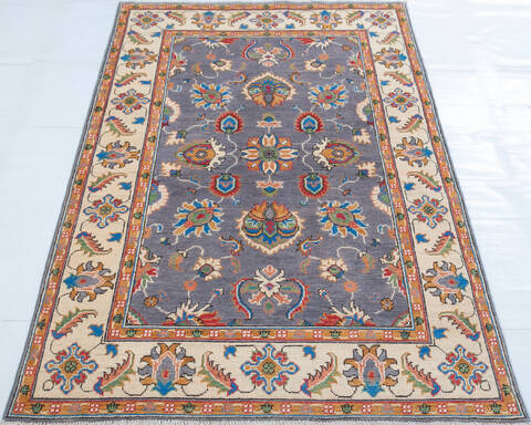 Chobi Grey Hand Knotted 41 X 511 Area Rug 700-148045 Image 1