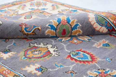 Chobi Grey Hand Knotted 41 X 511 Area Rug 700-148045 Image 5