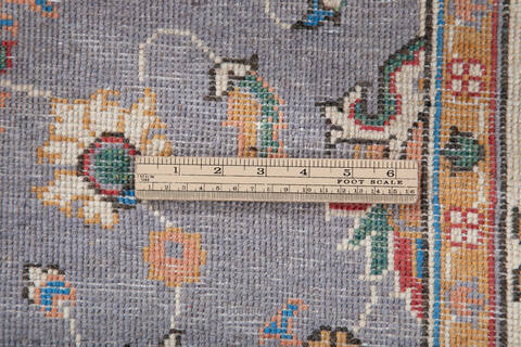 Chobi Grey Hand Knotted 41 X 511 Area Rug 700-148045 Image 6