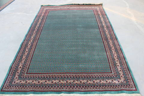 Vintage Green Hand Knotted 59 X 710  Area Rug 902-148048 Image 0