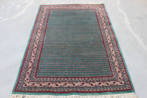 Vintage Green Hand Knotted 40 X 60  Area Rug 902-148052 Image 0