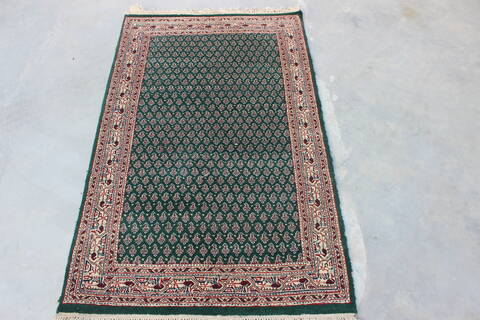 Vintage Green Hand Knotted 30 X 51  Area Rug 902-148053 Image 0