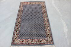 Vintage Light Blue Hand Knotted 3'0" X 5'1"  Area Rug 902-148054