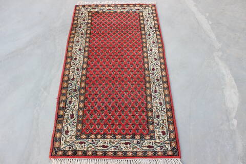 Vintage Red Hand Knotted 23 X 46  Area Rug 902-148055 Image 0