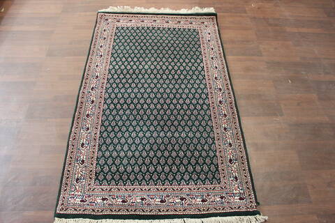 Vintage Green Hand Knotted 31 X 51  Area Rug 902-148057 Image 0