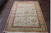 Kashan Beige Hand Knotted 46 X 66  Area Rug 902-148060 Thumb 0