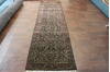 Kashan Black Runner Hand Knotted 26 X 100  Area Rug 902-148061 Thumb 0