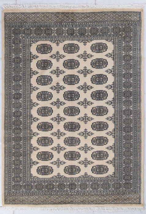 Bokhara Beige Hand Knotted 48 X 65 Area Rug 700-148071 Image 0
