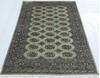 Bokhara Green Hand Knotted 41 X 60  Area Rug 700-148073 Thumb 1