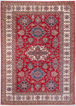 Afghan Kazak Red Rectangle 9x12 ft Wool Carpet 148083
