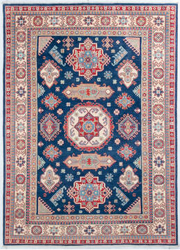 Kazak Blue Hand Knotted 5'6" X 7'9"  Area Rug 700-148087