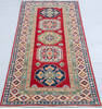 Kazak Red Runner Hand Knotted 28 X 62  Area Rug 700-148089 Thumb 1