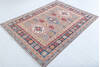 Kazak Orange Hand Knotted 50 X 67 Area Rug 700-148091 Thumb 2