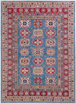 Kazak Light Blue Hand Knotted 5'9" X 7'10"  Area Rug 700-148092