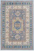Kazak Light Gray Hand Knotted 42 X 62 Area Rug 700-148095 Thumb 0