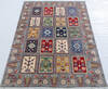Kazak Light Gray Hand Knotted 34 X 49 Area Rug 700-148096 Thumb 1
