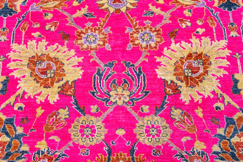 Chobi Purple Hand Knotted 85 X 911 Area Rug 700-148098 Image 3