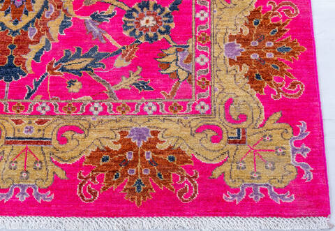 Chobi Purple Hand Knotted 85 X 911 Area Rug 700-148098 Image 5