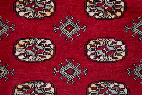Bokhara Red Hand Knotted 53 X 82 Area Rug 700-148104 Image 4