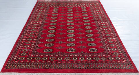 Bokhara Red Hand Knotted 510 X 80 Area Rug 700-148105 Image 1