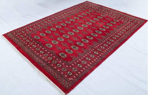 Bokhara Red Hand Knotted 510 X 80 Area Rug 700-148105 Image 2