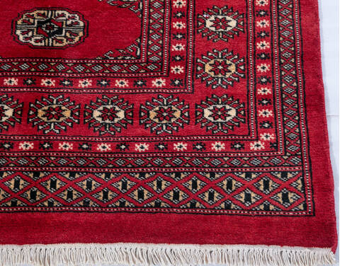 Bokhara Red Hand Knotted 510 X 80 Area Rug 700-148105 Image 4