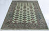 Bokhara Green Hand Knotted 49 X 68  Area Rug 700-148108 Thumb 1