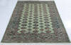 Bokhara Green Hand Knotted 49 X 68 Area Rug 700-148108 Thumb 1