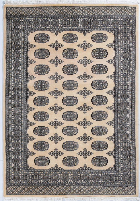Bokhara Beige Hand Knotted 47 X 66 Area Rug 700-148109 Image 0