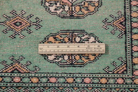 Bokhara Green Hand Knotted 62 X 811 Area Rug 700-148110 Image 6