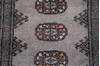 Bokhara Grey Runner Hand Knotted 27 X 98  Area Rug 700-148112 Thumb 5