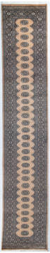 Bokhara Beige Runner Hand Knotted 2'7" X 14'0"  Area Rug 700-148113