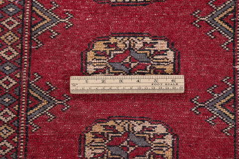 Bokhara Red Runner Hand Knotted 27 X 1310 Area Rug 700-148116 Image 6