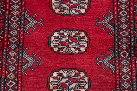 Bokhara Red Runner Hand Knotted 27 X 1111 Area Rug 700-148117 Image 5