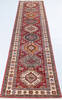 Kazak Red Runner Hand Knotted 26 X 100 Area Rug 700-148124 Thumb 1