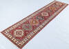 Kazak Red Runner Hand Knotted 26 X 100  Area Rug 700-148124 Thumb 2