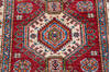 Kazak Red Runner Hand Knotted 26 X 100  Area Rug 700-148124 Thumb 3