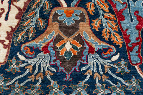 Chobi Blue Hand Knotted 61 X 810 Area Rug 700-148127 Image 6