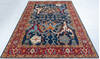 Chobi Blue Hand Knotted 61 X 810 Area Rug 700-148127 Thumb 1