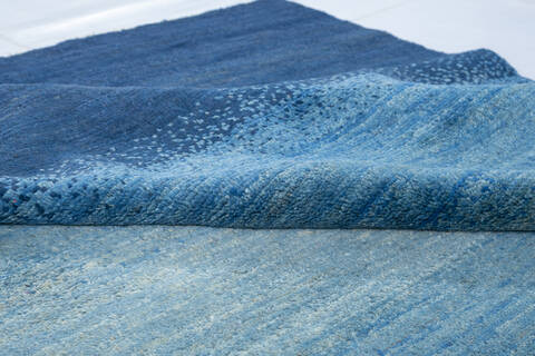 Gabbeh Blue Hand Knotted 58 X 75 Area Rug 700-148131 Image 5