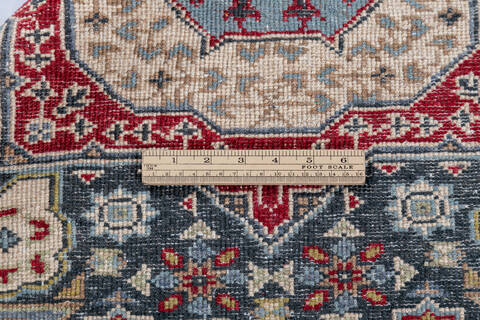 Chobi Black Runner Hand Knotted 210 X 99 Area Rug 700-148133 Image 7