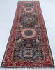 Chobi Black Runner Hand Knotted 210 X 99 Area Rug 700-148133 Thumb 1