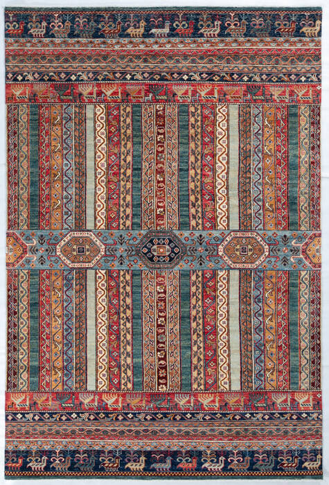 Chobi Multicolor Hand Knotted 60 X 90 Area Rug 700-148134 Image 0