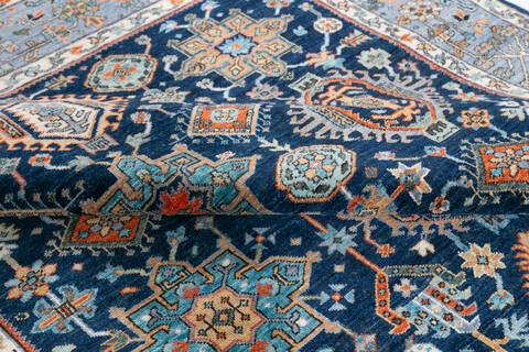 Chobi Blue Hand Knotted 62 X 90 Area Rug 700-148136 Image 6